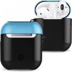 Marsilyan Airpods 2 (2.nesil) 3in1 Kılıf - Siyah-Mavi