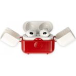 Marsilyan Airpods 3 (3.nesil) Basmalı Kılıf - Kırmızı-Beyaz