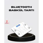 Marsilyan Akıllı Dijital Baskül – Bluetooth Bağlantılı 8 Ölçüm Verili Akıllı Vücut Analiz Tartısı - Renkli - standart