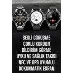 Marsilyan Akıllı Saat Titreşimli Pusula Nabız ve Tansiyon Ölçer Nfc Uyumlu - MCT5004-9036 - Çok Renkli