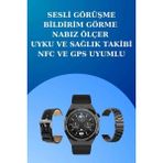 Marsilyan Akıllı Saat ve Kulaklık Seti Dokunmatik Ekran 5.0 Bluetooth Bağlantılı Sesli G - MCT6637-2062 - Çok Renkli