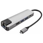 Marsilyan Ally 5in1 USB 3.1 Type C To HDMI 2xusb 3.0 RJ45 Ethernet Dönüştürücü ADAPTÖR-(5775)