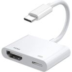 Marsilyan Ally Iphone 15 Type-C To Type-C + HDMI Çevirici Kablo Dijital Av ADAPTÖRÜ-(5775 - MCT2339-7475 - Renkli