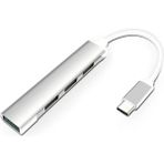 Marsilyan Ally S-803 4in1 Type-C To 4x Usb3.0 Hub Çoğaltıcı Çevirici Dönüştürücü Adaptör - Gri - standart