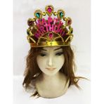 Marsilyan Altın Renk Happy Birthday Yazılı Doğum Günü Tacı 60 cm (K95) - Renkli - standart