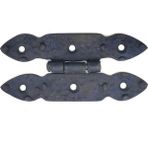 Marsilyan Antika Tarz Dekoratif Pirinç Düğmeli Menteşe - 117X57 Mm, Oksit - Renkli