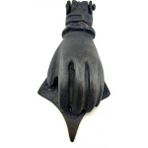 Marsilyan Antika Tarz Dekoratif Pirinç El Kapı Tokmağı, Taktak - 167X75 Mm, Oksit - Renkli