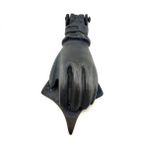 MARSİLYAN- Antika Tarz Dekoratif Pirinç El Kapı Tokmağı, Taktak - 167x75 Mm, Oksit