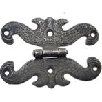 Marsilyan Antika Tarz Dekoratif Pirinç Kelebek Menteşe - 63X45 Mm, Oksit - Renkli - 1