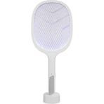 Marsilyan Asonıc AS-A25 Beyaz-Gri 3000V Raket Tipi Uv Mor Işıklı 1200MAH Bataryalı Şarj Edilebilir Sinek ÖLDÜRÜCÜ(1923) - Renkli - standart