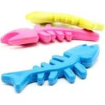 Marsilyan Balık Kemiği Iskelet Şekilli Renkli Plastik Kedi Oyuncağı - 1