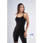 Marsilyan Bambu Kadın Askılı Atlet Beyaz - Çok Renkli - L - XL