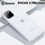 Marsilyan Baseus Jelly Liquid Silica Gel iPhone 11 Pro Max 6.5 Kılıf Şeffaf Sıvı Silikon Kılıf-(5775)