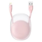 Marsilyan Baseus Let''s Go Iphone 12-1111 Pro Se 2020 Xr Xs 8-7 USB Kablo 1METRE-(5775) - Renkli