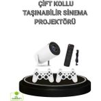 Marsilyan Bluetooth 5.0 ve Wi-Fi 6 Akıllı 4K Projeksiyon - 0 - Siyah