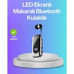 Marsilyan Bluetooth 5.2 Klipsli Kablosuz Kulaklık – Dijital Ekran & Titreşimli Uyarı - Çok Renkli