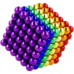 Marsilyan Boncuk Mıknatıs 216 Adet 5mm Mıknatıslı LEGO Magnet Neo Cube Gümüş Neo Karışık