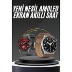 Marsilyan Çağrı Cevaplama Sesli Asistan Çoklu Dil Desteği 5.0 Bluetooth Akıllı Saat - 01P-Pembe