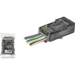 Marsilyan Cat6 Ez RJ45 Konnektör - 100 Adet Siyah / Ekonomik Poşet Paket ND2410 - Renkli - standart