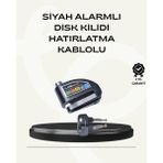Marsilyan Çift Modlu 110DB Alarmlı Disk Kilidi Suya Dayanıklı