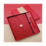 Marsilyan Çizgili Defter ve Metal Kalem Seti - Renkli - 1