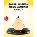 Marsilyan- Dekoratif Armut LED Lamba Renk Ayarlı Şarj Edilebilir - Renkli - standart