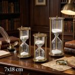 Marsilyan- Dekoratif Cam Kum Saati 7X18 cm - Renkli - standart