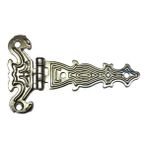 Marsilyan Dekoratif, Sac Tek Kuyruklu Menteşe - 40X68 Mm, Küçük, Nikel, 100 Adet - Renkli
