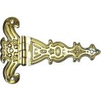 Marsilyan Dekoratif, Sac Tek Kuyruklu Menteşe - 69X102 Mm, Büyük, Sarı, 1 Adet - Renkli