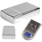Marsilyan Diamond Zippo Çakmak Şeklinde Kutulu Mini Cep Hassas Dijital Terazi (200GR-0.01)