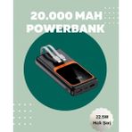 Marsilyan Dijital Ekranlı 20.000 Mah Powerbank | 22.5W Hızlı Şarj + Çoklu Bağlantı Seçeneği