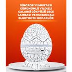 Marsilyan Dinozor Yumurtası Tasarımlı Projektörlü Gece Lambası - Renkli - standart