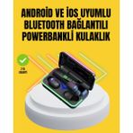 Marsilyan E10 Powerbanklı Bluetooth Kulaklık Oyun Modu ve Şık Tasarım - --