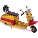 Marsilyan El Yapımı Metal Scooter Maketi - Renkli - standart