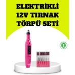 Marsilyan Elektrikli Manikür Pedikür Törpü Seti 6 Başlıklı - Renkli - standart