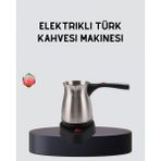 Marsilyan- Elektrikli Türk Kahvesi Cezvesi 800W Kablosuz Döner Tabanlı - Renkli - standart