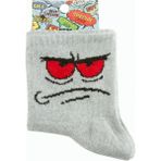 Marsilyan Emoji Kolej Çorap 8*28 - Standart - Gri