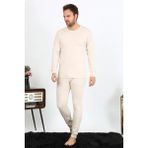 Marsilyan- Erkek Pamuk Krem Içlik Takım - 2XL