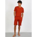 MARSİLYAN- Erkek Pamuk Lakost Alt Üst Kaprili Pijama Takım Kremit
