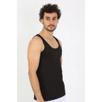Marsilyan Erkek Penye Siyah Atlet - 3XL