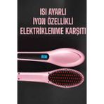 Marsilyan Fön Tarağı Saç Düzleştirici Sıkı Dişli Isı Ayarlı Elektriklenme Karşıt? - MCT9647-7658 - Çok Renkli