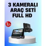 Marsilyan Full Hd 1080P 3 Kameralı Araç Dvr – Gece Görüşlü ve G-Sensörlü Güvenlik Çözümü - Renkli