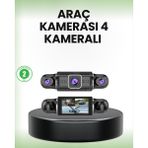 Marsilyan Gps’li 4 Kameralı Araç Iç Dış Kayıt Sistemi 1080P Wifi Destekli