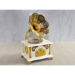 Marsilyan- Gramofon Müzik Kutusu Beyaz