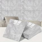 Marsilyan Gri Mermer Desen Duvar Sticker (30X30) - Renkli