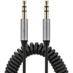 Marsilyan Griffin Spiral Araç Ses Aktarım Kablosu Aux Kablo 2/3mm - Siyah - standart