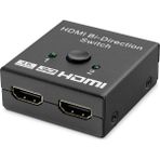 Marsilyan HDMI Switch Bi-Direction 2 In 1 Out - Siyah HDX1296