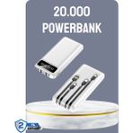 Marsilyan Hızlı Şarj Destekli 20.000MAH Powerbank USB Type-C Lightning LCD - 001-Renkli