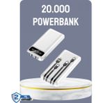 Marsilyan Hızlı Şarj Destekli 20.000MAH Powerbank USB Type-C Lightning LCD - Çok Renkli