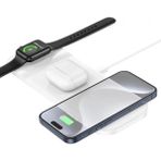 Marsilyan Hoco Cq5 3in1 Wireless Kablosuz Hızlı Şarj Standı (Telefon-Kulaklık-Apple Watch) - Siyah - standart